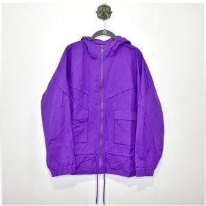 Nike Sportswear Purple Icon Clash Cotton Jacket Full Zip Women Small SAMPLE NWT